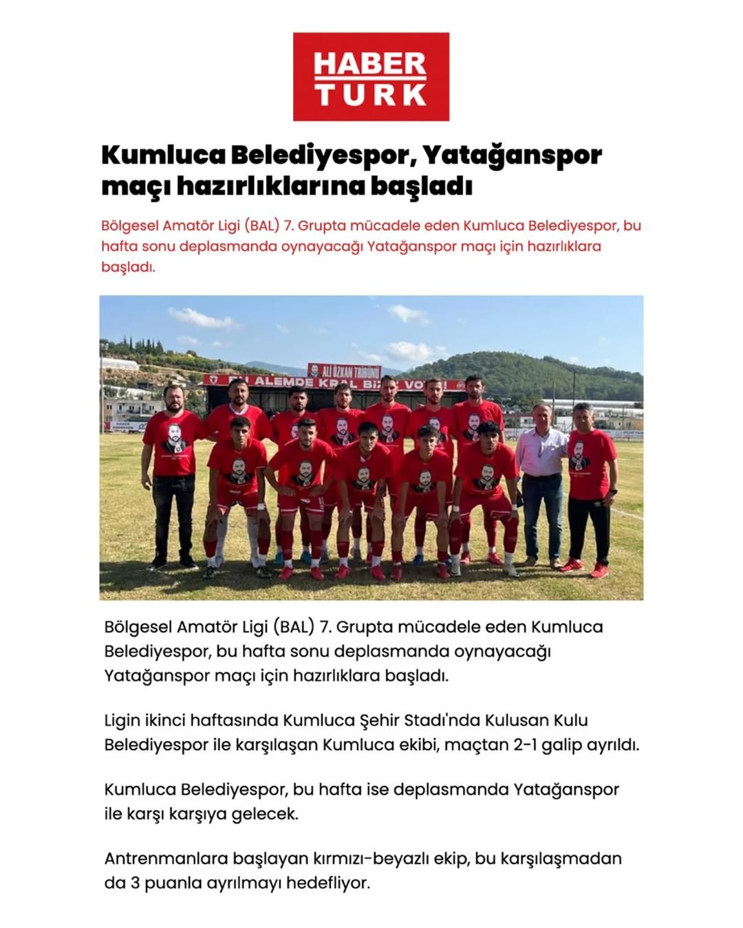 Kumluca Belediye Spor, Sezonun İlk İç Saha Maçında Galibiyetle Başladı