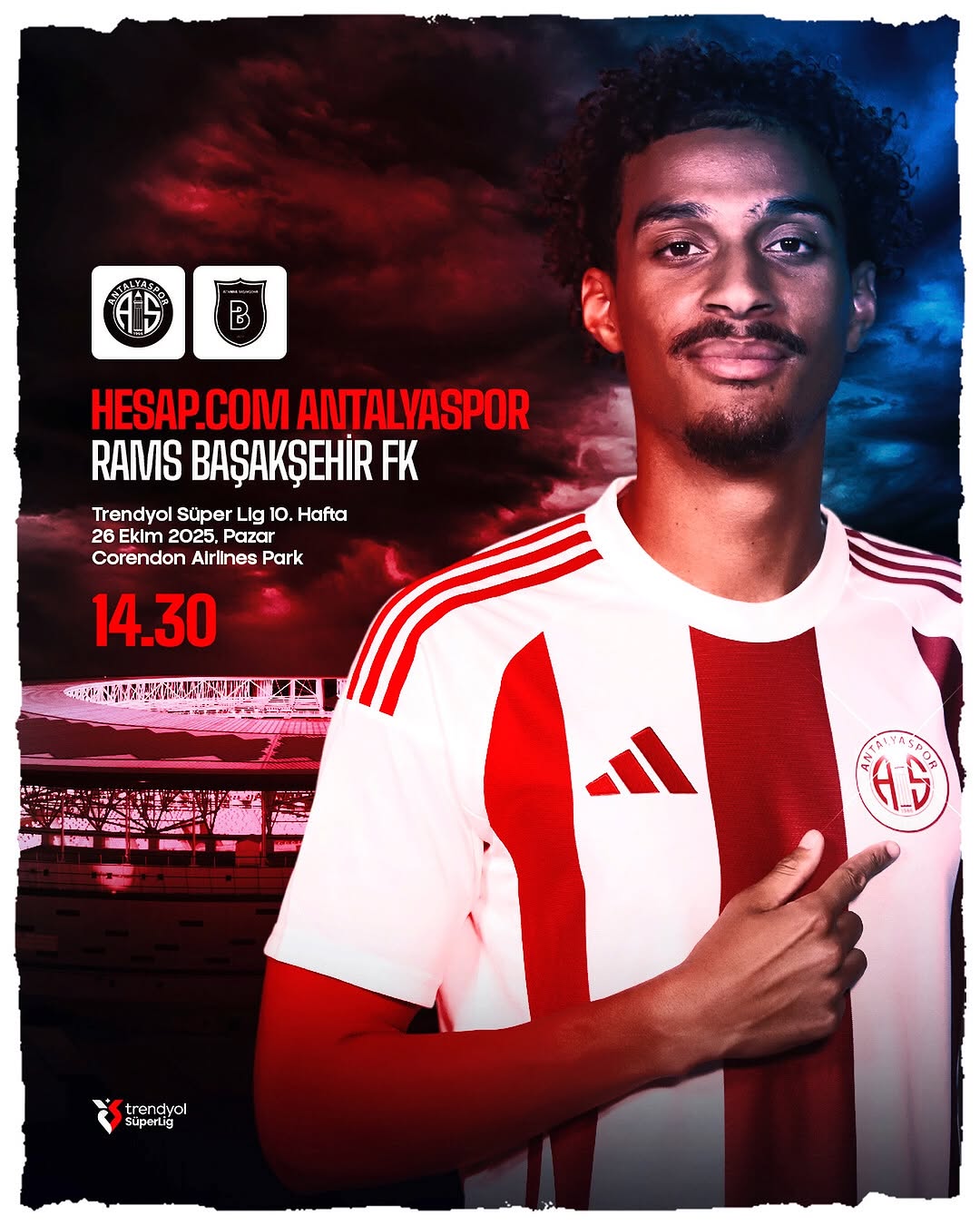 Antalyaspor, Trendyol Süper Lig'de Başakşehir ile Karşılaşıyor